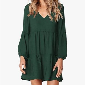 Emerald Green Long Sleeved Dress